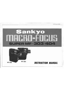 Sankyo MF 404 manual. Camera Instructions.